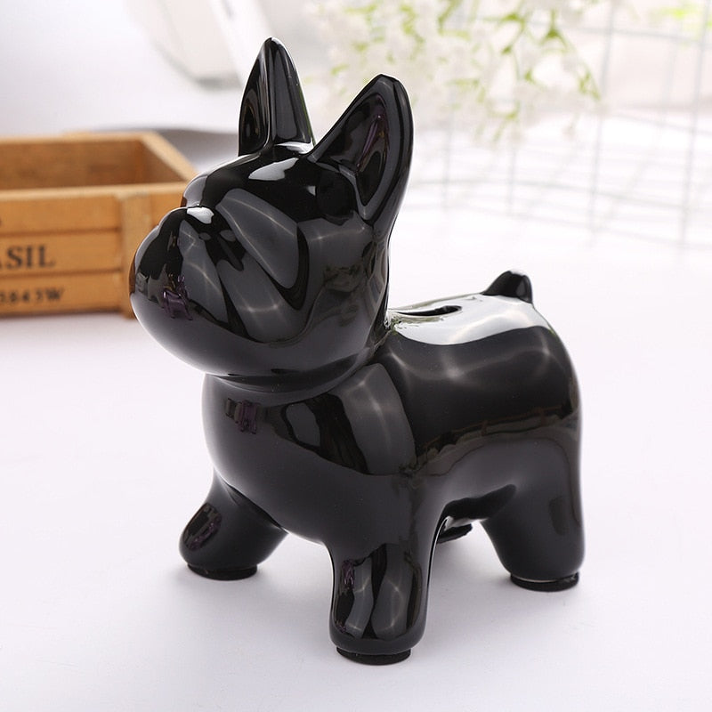 Tirelire chien design Noir