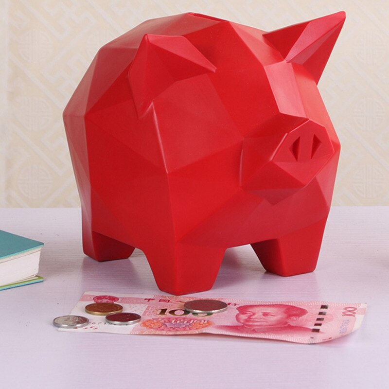 Tirelire design cochon Rouge